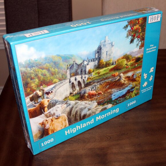 3/$188❤️new HIGHLAND MORNING House Of Puzzles HOP Brookfield Collection puzzle - Picture 1 of 9